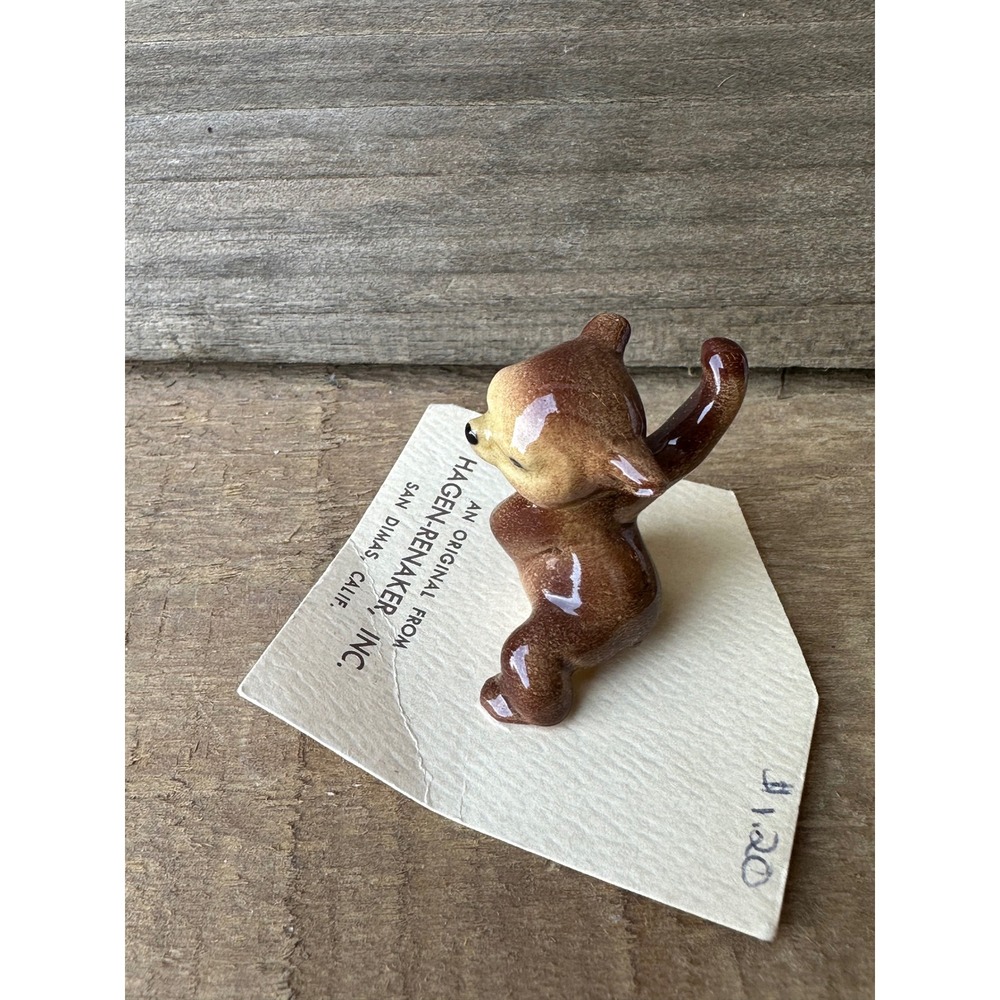 Hagen-Renaker Miniature Brown Bear Cub Figurine Vintage San Dimas California